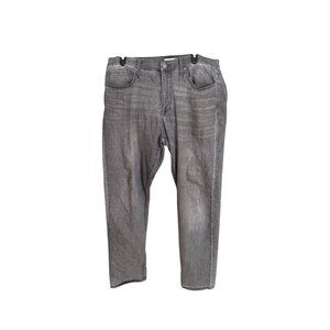 And Now This Womens Gray Slim-Fit Jeans Size 34 Cotton Polyester Blend